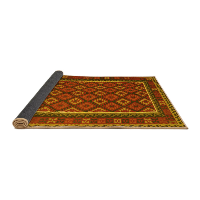 Sideview of Oriental Yellow Traditional Rug, con2254yw