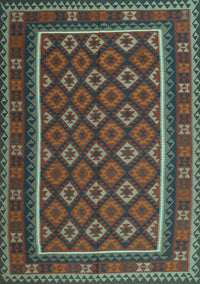 Oriental Light Blue Traditional Rug, con2254lblu