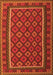 Serging Thickness of Machine Washable Oriental Orange Traditional Area Rugs, wshcon2254org