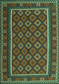 Oriental Turquoise Traditional Rug, con2254turq