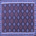 Square Oriental Blue Traditional Rug, con2255blu