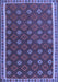 Machine Washable Oriental Blue Traditional Rug, wshcon2255blu