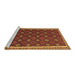 Sideview of Machine Washable Oriental Brown Traditional Rug, wshcon2255brn