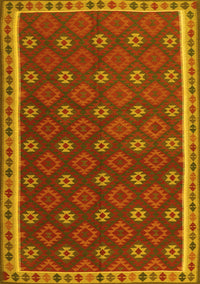 Oriental Yellow Traditional Rug, con2255yw