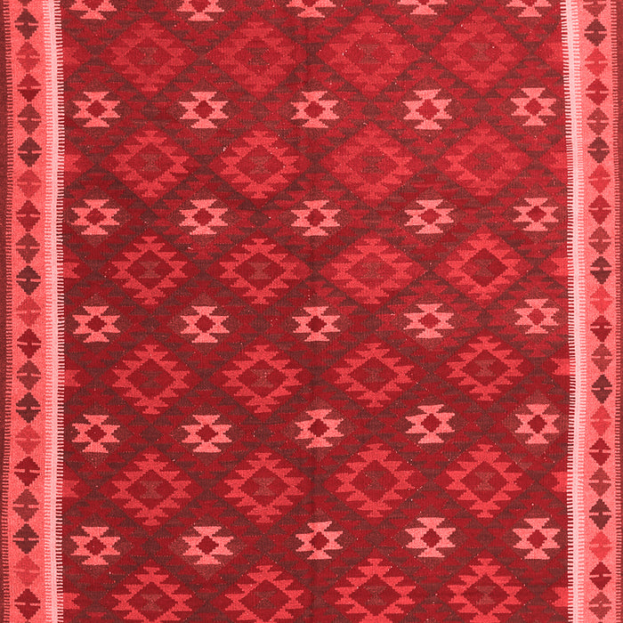Machine Washable Oriental Red Traditional Rug, wshcon2255red