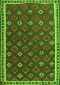 Oriental Green Traditional Rug, con2255grn