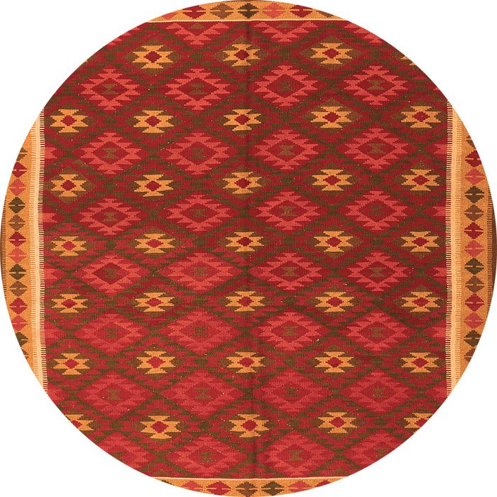 Square Oriental Orange Traditional Rug, con2255org