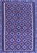 Machine Washable Oriental Blue Traditional Rug, wshcon2256blu