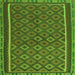 Serging Thickness of Oriental Green Traditional Rug, con2256grn