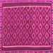 Square Oriental Pink Traditional Rug, con2256pnk