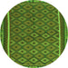 Machine Washable Oriental Green Traditional Area Rugs, wshcon2256grn