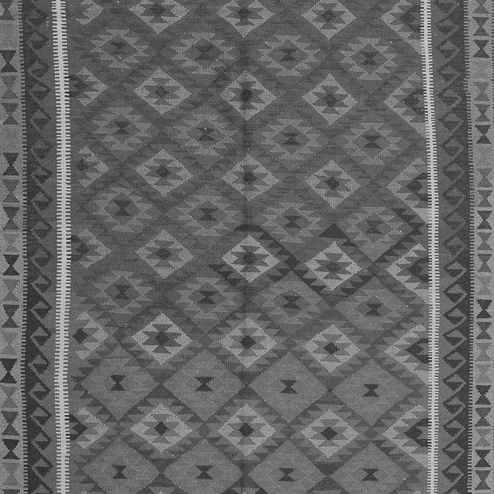 Serging Thickness of Machine Washable Oriental Gray Traditional Rug, wshcon2256gry