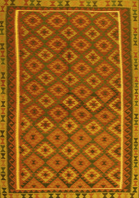 Oriental Yellow Traditional Rug, con2256yw