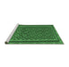 Sideview of Machine Washable Oriental Emerald Green Traditional Area Rugs, wshcon2256emgrn