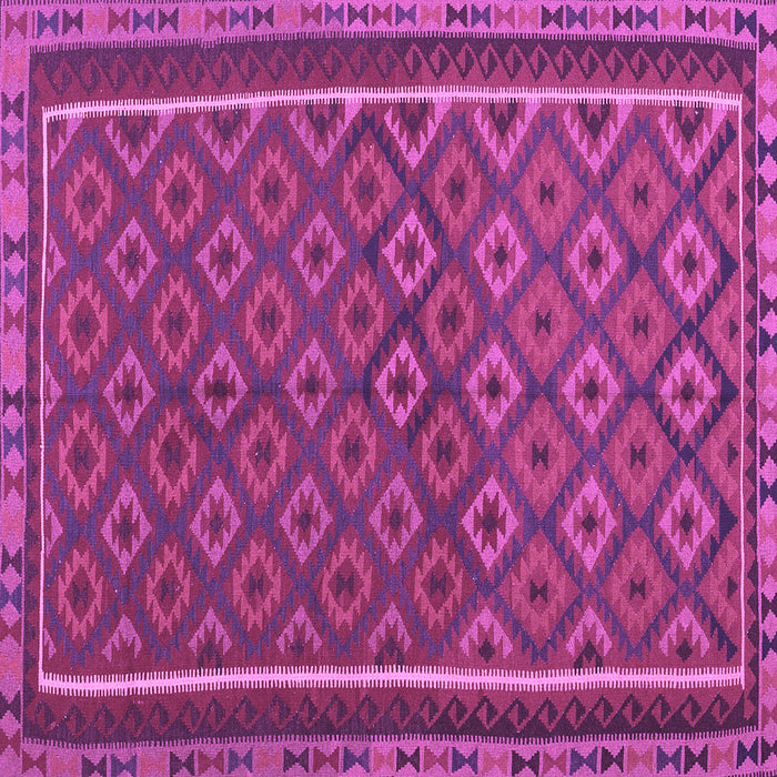 Square Oriental Purple Traditional Rug, con2256pur
