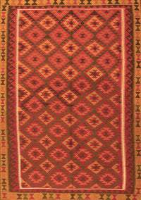 Oriental Orange Traditional Rug, con2256org