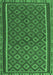 Machine Washable Oriental Emerald Green Traditional Area Rugs, wshcon2256emgrn