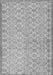 Serging Thickness of Machine Washable Persian Gray Bohemian Rug, wshcon2257gry