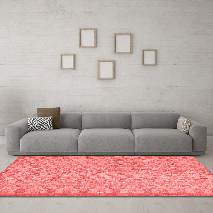 Bohemian Red Washable Rugs