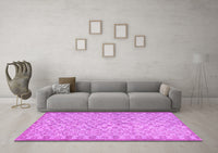 Machine Washable Persian Pink Bohemian Rug, wshcon2257pnk