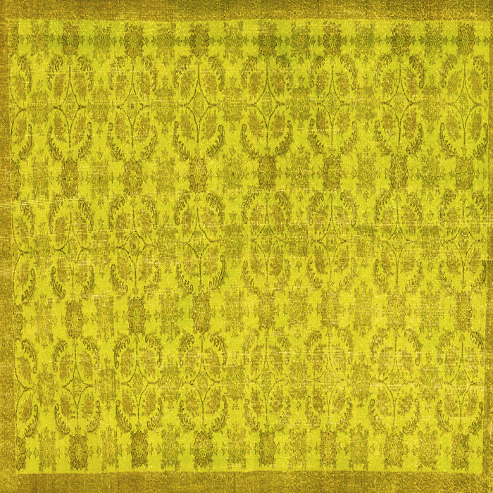 Square Persian Yellow Bohemian Rug, con2257yw