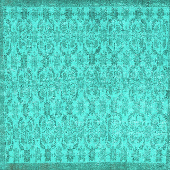 Square Persian Turquoise Bohemian Rug, con2257turq