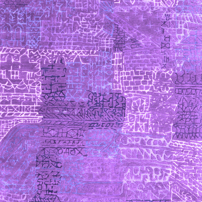 Machine Washable Persian Purple Bohemian Area Rugs, wshcon2258pur