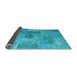 Sideview of Persian Light Blue Bohemian Rug, con2258lblu