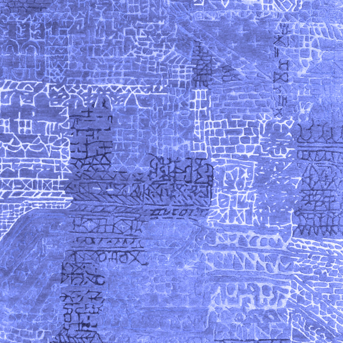 Machine Washable Persian Blue Bohemian Rug, wshcon2258blu