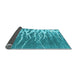 Sideview of Abstract Light Blue Contemporary Rug, con2259lblu