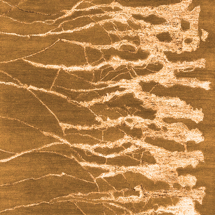 Serging Thickness of Machine Washable Abstract Orange Contemporary Area Rugs, wshcon2259org