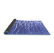 Sideview of Abstract Blue Contemporary Rug, con2259blu