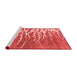 Contemporary Red Washable Rugs