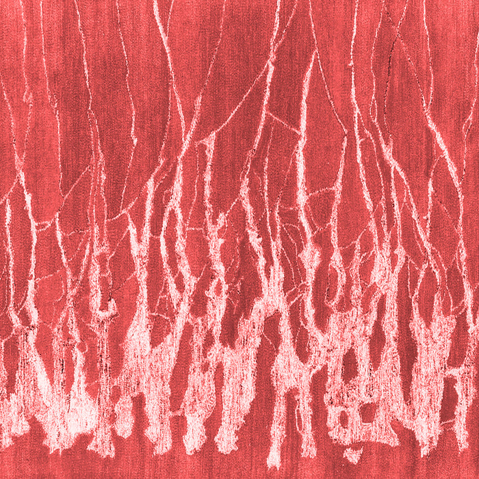 Abstract Red Contemporary Rug, con2259red