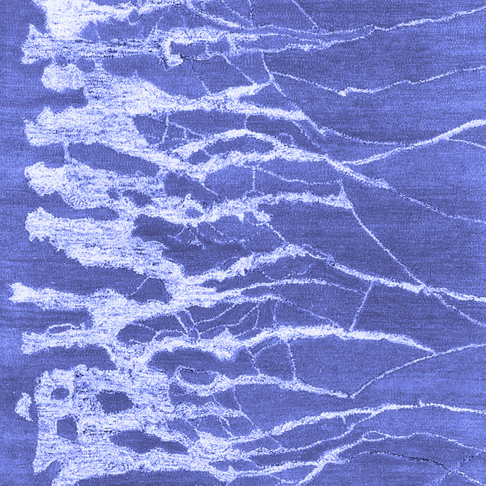 Machine Washable Abstract Blue Contemporary Rug, wshcon2259blu