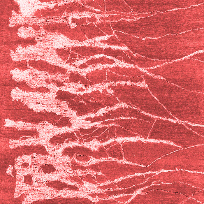 Machine Washable Abstract Red Contemporary Rug, wshcon2259red