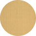 Round Machine Washable Solid Brown Modern Rug, wshcon225brn