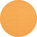 Square Solid Orange Modern Rug, con225org