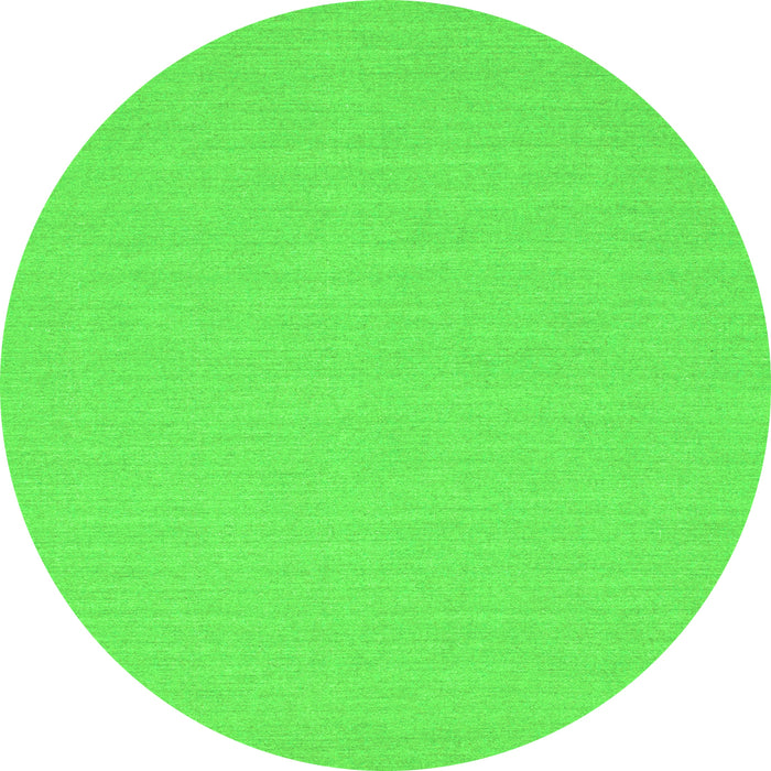 Square Solid Green Modern Rug, con225grn