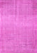 Machine Washable Abstract Pink Contemporary Rug, wshcon2260pnk