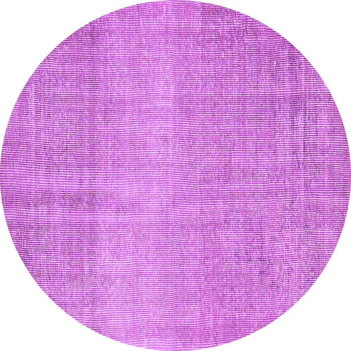 Round Abstract Purple Contemporary Rug, con2260pur