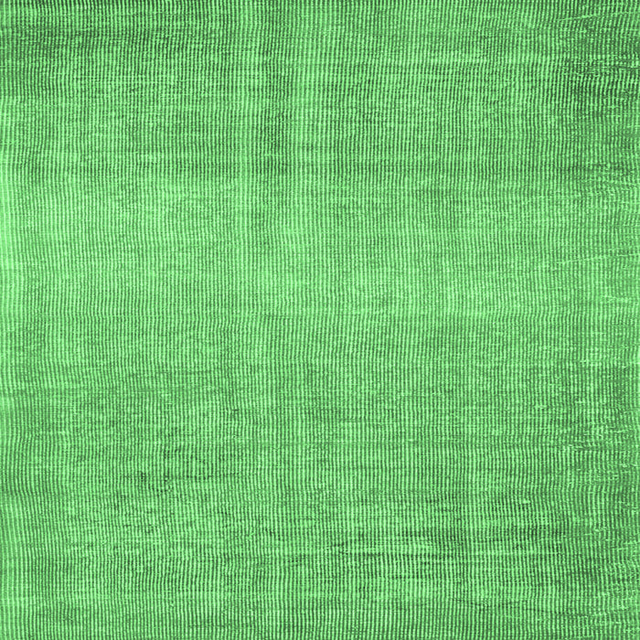 Square Machine Washable Abstract Emerald Green Contemporary Area Rugs, wshcon2260emgrn
