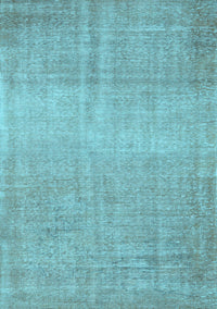 Abstract Light Blue Contemporary Rug, con2260lblu