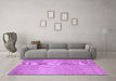 Machine Washable Abstract Purple Contemporary Area Rugs in a Living Room, wshcon2260pur