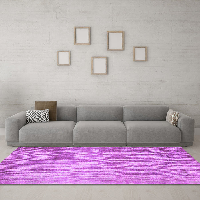 Machine Washable Abstract Purple Contemporary Area Rugs in a Living Room, wshcon2260pur