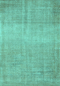 Abstract Turquoise Contemporary Rug, con2260turq