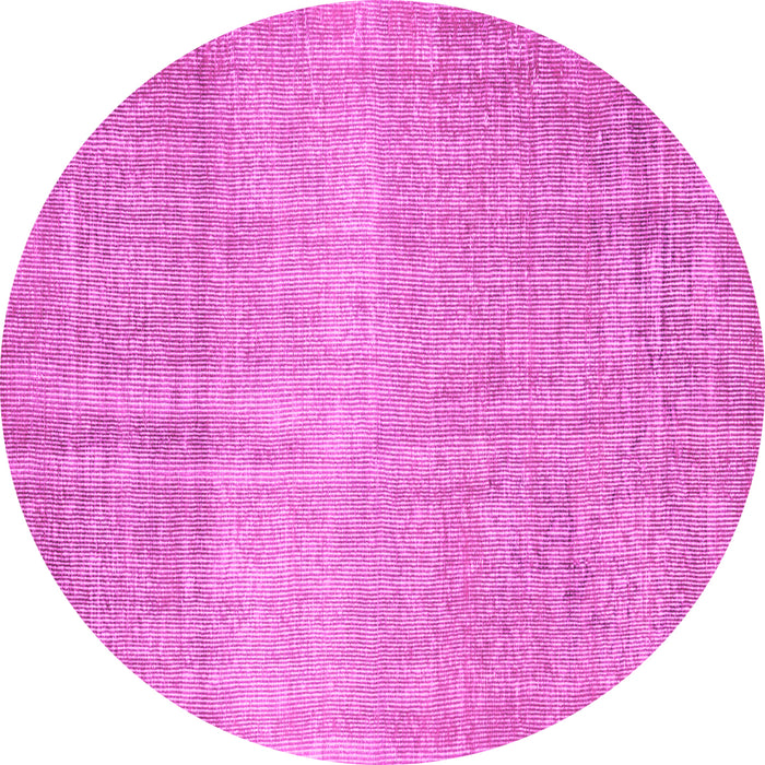 Round Abstract Pink Contemporary Rug, con2260pnk