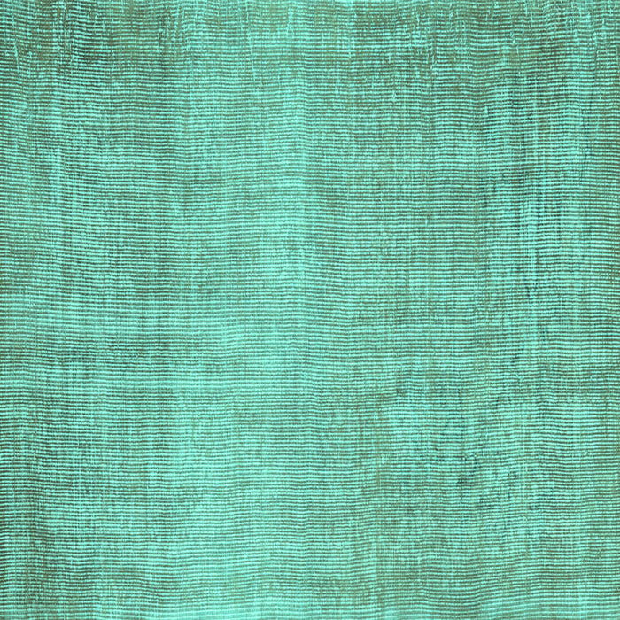 Square Abstract Turquoise Contemporary Rug, con2260turq