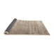 Thickness of Contemporary Camel Brown Solid Rug, con2261