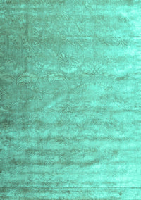 Solid Turquoise Modern Rug, con2261turq